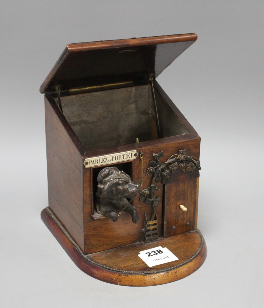 An early 20th century French novelty tobacco box